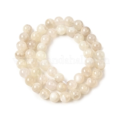 Natural White Moonstone Beads Strands&nbsp;G-F674-08-8mm-01