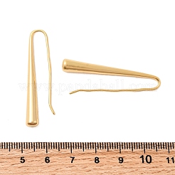 Brass Teardrop Dangle Earrings&nbsp;X-EJEW-C158-01G