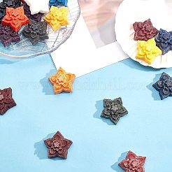 キャンドル染料  ワックス染料  キャンドル作り用  花  ミックスカラー  31.5x14.5mm&nbsp;DIY-WH0175-40