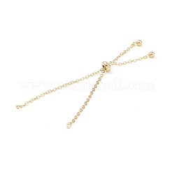 Rack Plating Brass Cable Chain Link Bracelet Making&nbsp;MAK-L036-01G