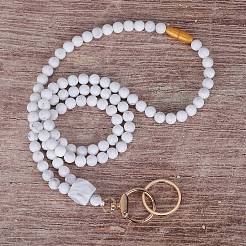 Silicone Beaded ID Card Neck Straps&nbsp;NJEW-SW00025-12