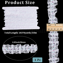 10M Polyester Wrinkle Lace Trim Ribbon&nbsp;OCOR-CY0002-30A