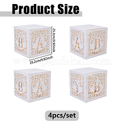 4Pcs Paper with PET Storage Boxes&nbsp;CON-WH0095-192