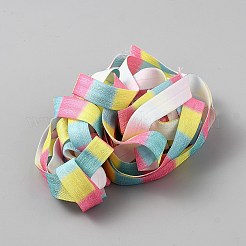 Flat Striped Printed Elastic Bands&nbsp;OCOR-WH0082-489A-1