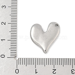 304 Stainless Steel Heart Pendants&nbsp;STAS-R162-01P-03