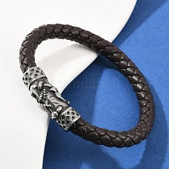 Braided Microfiber Leather Bracelets for Men Women&nbsp;BJEW-H631-01AS-02