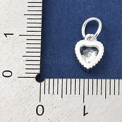Brass Micro Pave Cubic Zirconia Pendants&nbsp;KK-H204-01S-05