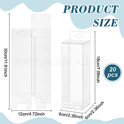 Transparent Plastic PVC Box Gift Packaging&nbsp;CON-WH0099-31A