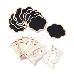 Cloud Wooden Mini Chalkboard Signs&nbsp;LS-AJEW-M035-06