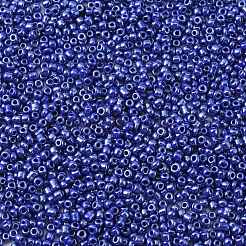 12/0 ガラスシードビーズ  不透明な色の光沢の  ラウンド  ブルー  2mm  穴：1mm  約30000個/ポンド&nbsp;SEED-A012-2mm-128