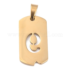 Ion Plating(IP) 304 Stainless Steel Pendants&nbsp;STAS-O127-D09