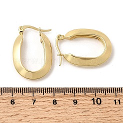 Oval 201 Stainless Steel Hoop Earrings&nbsp;EJEW-Z151-06G