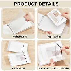 Rectangle A6 PP Plastic Scrapbook DIY Binder Photo Album&nbsp;AJEW-WH0481-738