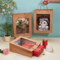Kraft Paper Gift Tote Bags&nbsp;ABAG-WH0039-47