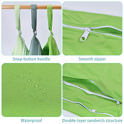 3Pcs 3 Colors Cloth Makeup Storage Zipper Bags&nbsp;ABAG-GL0001-08