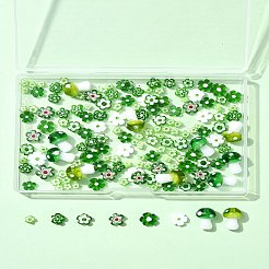 156Pcs 9 Styles Handmade Millefiori Glass Bead Strands&nbsp;LAMP-FS0001-49