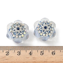 Acrylic Rhinestone Rondelle Beads&nbsp;CLAY-NH0003-02AS-06