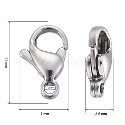 Tarnish Resistant 304 Stainless Steel Lobster Claw Clasps&nbsp;STAS-AB11