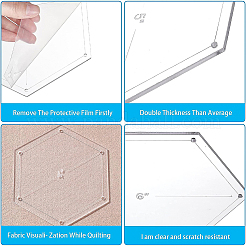 Acrylic Transparent Pressure Plate&nbsp;DIY-BC0001-51