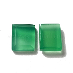 Dyed & Heated Natural Green Onyx Agate Cabochons&nbsp;G-G975-04B-01