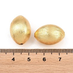 真鍮ビーズ  オーバル  ラックめっき  長持ちメッキ  鉛フリー＆カドミウムフリー  18KGP本金メッキ  20x14.5x14mm  穴：1.6mm&nbsp;KK-H292-16G