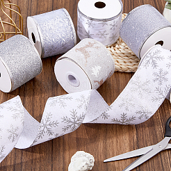 30ヤード 6種類のポリエステルとプラスチックリボン  洋服アクセサリー  混合図形  2-1/2インチ（63mm）  約5.00ヤード(4.57m)/スタイル&nbsp;OCOR-FH0001-58