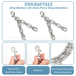 Alloy Mariner Link Chain Purse Strap Extenders&nbsp;DIY-WH0449-55P