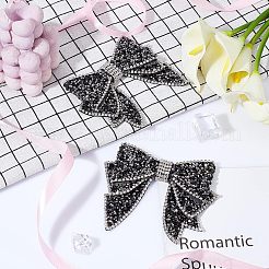 2Pcs Resin Rhinestone Bowknot Shoes Charms&nbsp;FIND-CA0004-74