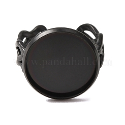 304ステンレス鋼リング部品  ラウンドベゼルカップリングセッティング  イオンプレーティング（ip）  ブラック  17.5mm  18mm  トレイのサイズ：16mm&nbsp;STAS-P454-06E-B