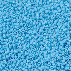 MIYUKIデリカビーズ  シリンダー  日本製シードビーズ  11/0  (db0725) 不透明なターコイズブルー  1.3x1.6mm  穴：0.8mm  約2000個/10g&nbsp;X-SEED-J020-DB0725