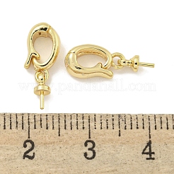 真鍮ヒートンキャップ  カドミウムフリー＆ニッケルフリー＆鉛フリー  18KGP本金メッキ  15x3.5mm  穴：5mm  ピン：0.5mm&nbsp;KK-Q820-04G