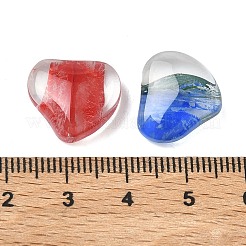 Center Dyed Glass Beads&nbsp;GLAA-A043-01