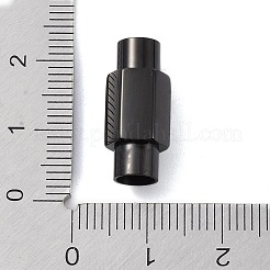 304 Stainless Steel Magnetic Clasps with Glue-in Ends&nbsp;STAS-K282-01B-EB
