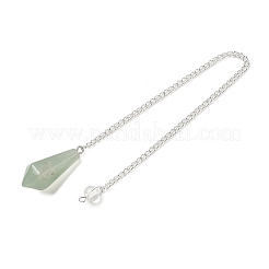 Natural Green Aventurine Cone Pointed Dowsing Pendulums&nbsp;G-A249-02S-11