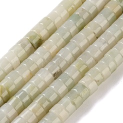天然な中国のヒスイのビーズ連売り  ディスク  ヒシビーズ  6x3.5mm  穴：0.8mm  約113個/連  15.35''（39センチメートル）&nbsp;G-M420-A22-01