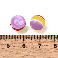 Transparent Resin Stripe Beads&nbsp;RE-CBA0A57-02