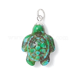 Dyed Synthetic Turquoise Pendants&nbsp;PALLOY-JF05144-01