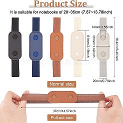 10Pcs 5 Colors Elastic Band Pen Holders&nbsp;AJEW-FG0002-17