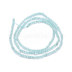 天然石アパタイトビーズ連売り  ラウンド  2mm  穴：0.5mm  約195個/連  15.35インチ（39cm）&nbsp;G-A177-04-17