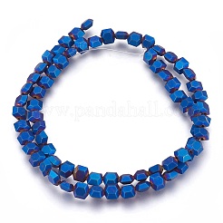 Electroplated Non-magnetic Synthetic Hematite Beads Strands&nbsp;G-P392-I