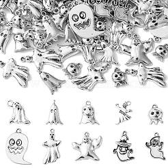 100Pcs 10 Styles Tibetan Style Alloy Pendants&nbsp;FIND-CJ0002-22
