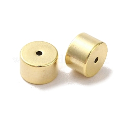 真鍮のスタッドピアスのパーツ  カドミウムフリー＆鉛フリー  コラム  24KGP本金メッキ  6x4mm  穴：0.8mm&nbsp;FIND-Z039-03A-G