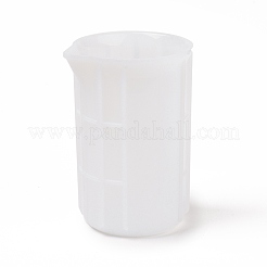 シリコーン計量カップ  コラム  ホワイト  81x71x109mm  内径：74x67mm  容量：300ml（10.15fl.oz）&nbsp;TOOL-D030-08B