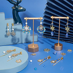 DIY Snowflake Earring Making Kits&nbsp;DIY-SC0032-83