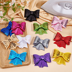 Sequin Felt & PET Bowknots&nbsp;DIY-MA0006-57B