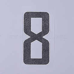 Number Iron On Transfers Applique Hot Heat Vinyl Thermal Transfers Stickers For Clothes Fabric Decoration Badge&nbsp;DIY-WH0148-43H
