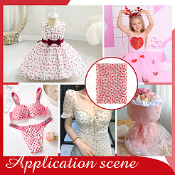 Polyester Mesh Lace Fabric&nbsp;DIY-WH0504-330A