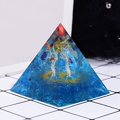 Orgonite Pyramid Resin and Glass Display Decorations&nbsp;PW-WG14D54-01