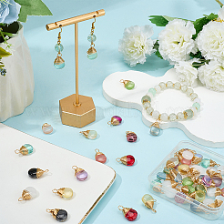 50Pcs Transparent Glass Pendants&nbsp;FIND-SP0004-02