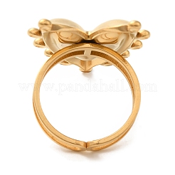 Ion Plating(IP) 304 Stainless Steel Finger Rings&nbsp;RJEW-C109-05G